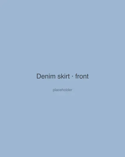 Denim Mini Skirt, light blue